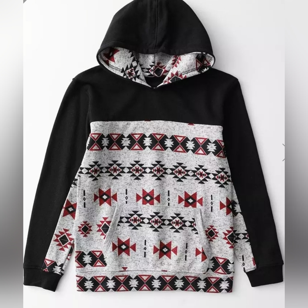 DepartWest Aztec print Hooded Sweatshirt